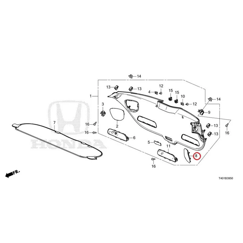 [NEW] JDM HONDA CIVIC FL5 2023 Tailgate Lining GENUINE OEM - Image 9