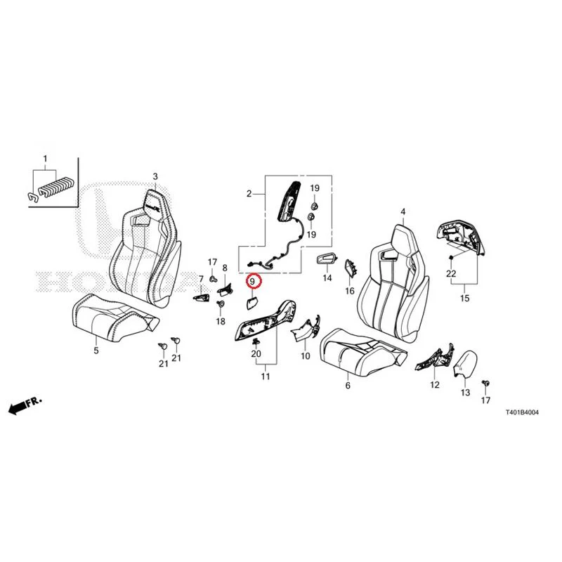 [NEW] JDM HONDA CIVIC FL5 2023 Front Seat (Driver Side) (Type R) GENUINE OEM - Image 10