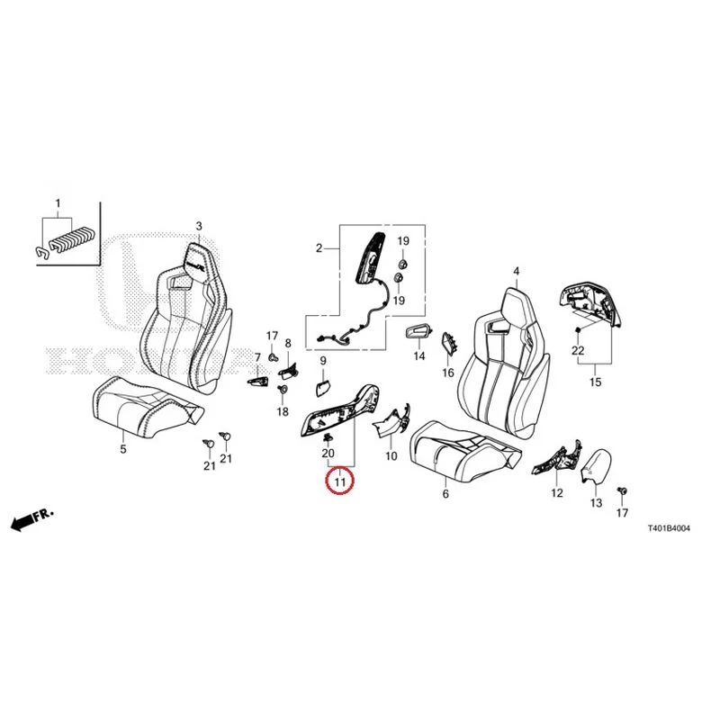 [NEW] JDM HONDA CIVIC FL5 2023 Front Seat (Driver Side) (Type R) GENUINE OEM - Image 12