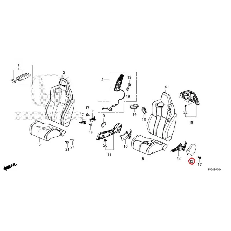 [NEW] JDM HONDA CIVIC FL5 2023 Front Seat (Driver Side) (Type R) GENUINE OEM - Image 14