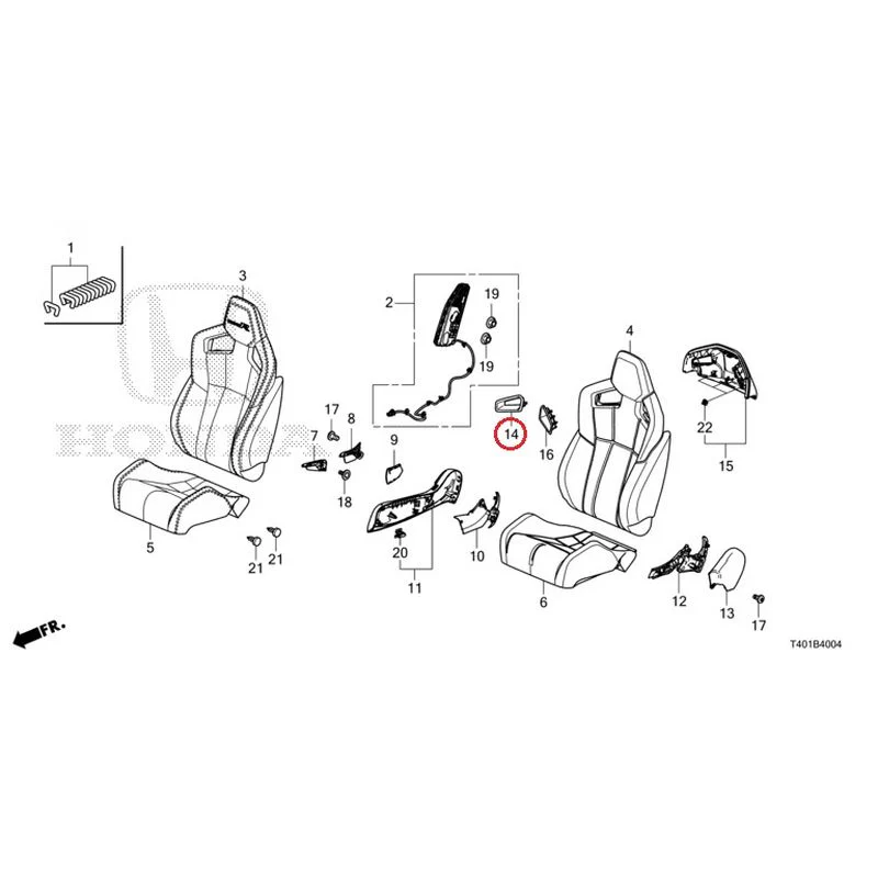 [NEW] JDM HONDA CIVIC FL5 2023 Front Seat (Driver Side) (Type R) GENUINE OEM - Image 15