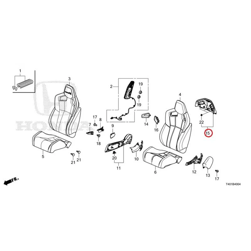 [NEW] JDM HONDA CIVIC FL5 2023 Front Seat (Driver Side) (Type R) GENUINE OEM - Image 16
