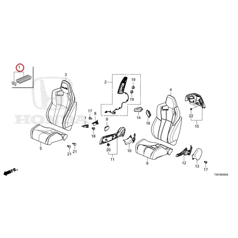 [NEW] JDM HONDA CIVIC FL5 2023 Front Seat (Driver Side) (Type R) GENUINE OEM - Image 2