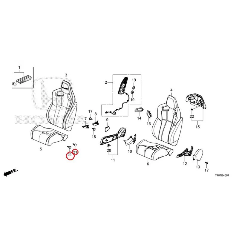 [NEW] JDM HONDA CIVIC FL5 2023 Front Seat (Driver Side) (Type R) GENUINE OEM - Image 22