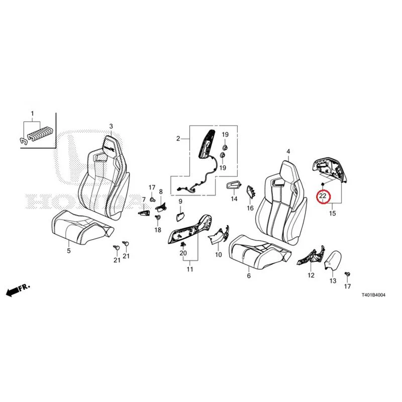 [NEW] JDM HONDA CIVIC FL5 2023 Front Seat (Driver Side) (Type R) GENUINE OEM - Image 23