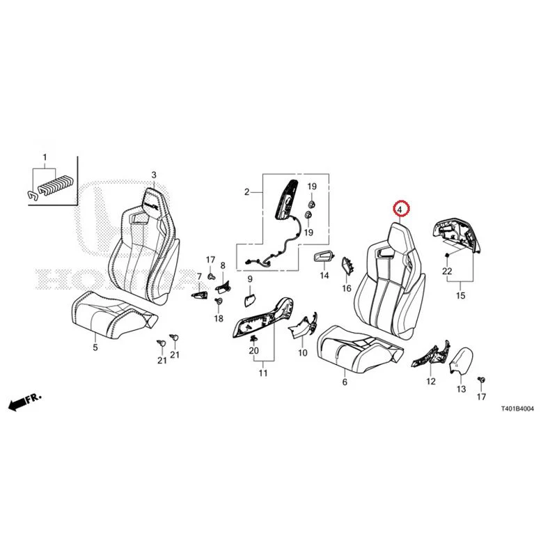 [NEW] JDM HONDA CIVIC FL5 2023 Front Seat (Driver Side) (Type R) GENUINE OEM - Image 5
