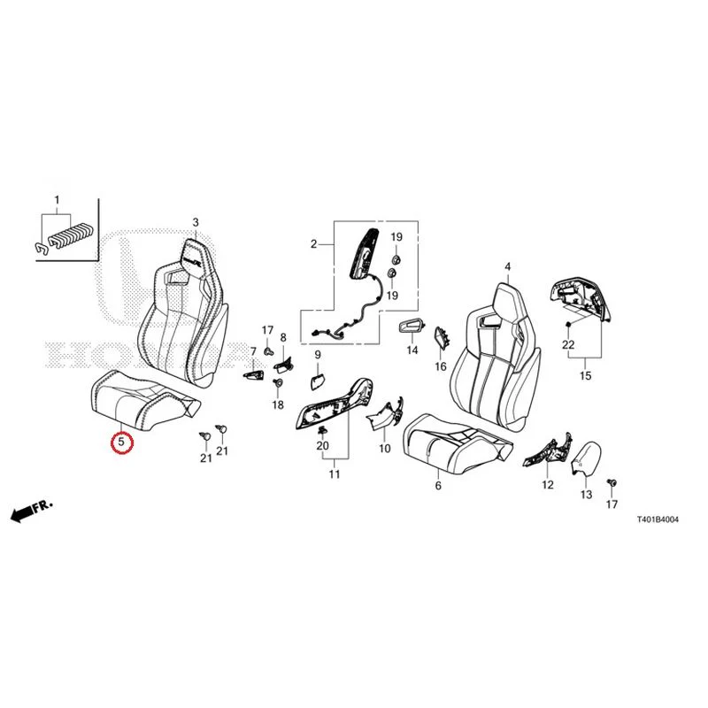 [NEW] JDM HONDA CIVIC FL5 2023 Front Seat (Driver Side) (Type R) GENUINE OEM - Image 6
