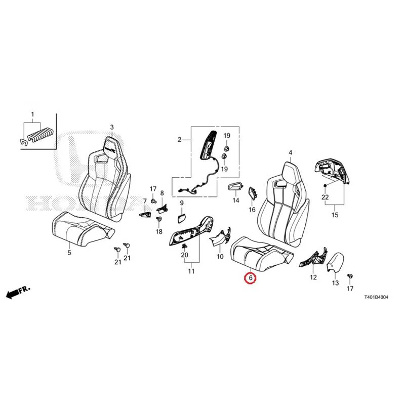 [NEW] JDM HONDA CIVIC FL5 2023 Front Seat (Driver Side) (Type R) GENUINE OEM - Image 7