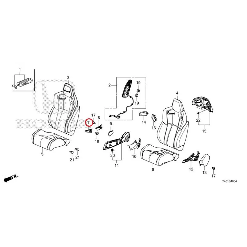 [NEW] JDM HONDA CIVIC FL5 2023 Front Seat (Driver Side) (Type R) GENUINE OEM - Image 8
