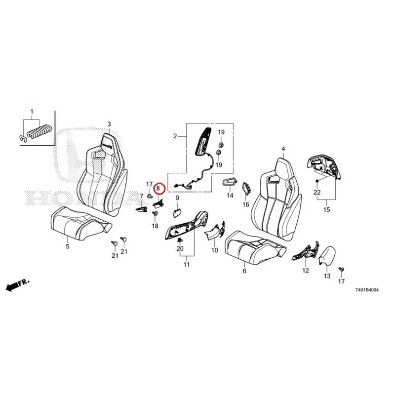 [NEW] JDM HONDA CIVIC FL5 2023 Front Seat (Driver Side) (Type R) GENUINE OEM - Image 9