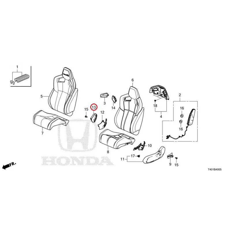 [NEW] JDM HONDA CIVIC FL5 2023 Front Seat (Passenger Side) (Type R) GENUINE OEM - Image 14