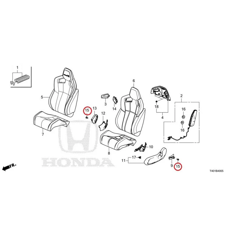 [NEW] JDM HONDA CIVIC FL5 2023 Front Seat (Passenger Side) (Type R) GENUINE OEM - Image 16