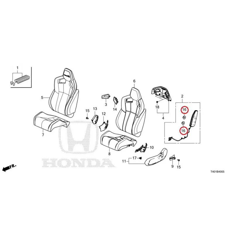 [NEW] JDM HONDA CIVIC FL5 2023 Front Seat (Passenger Side) (Type R) GENUINE OEM - Image 17