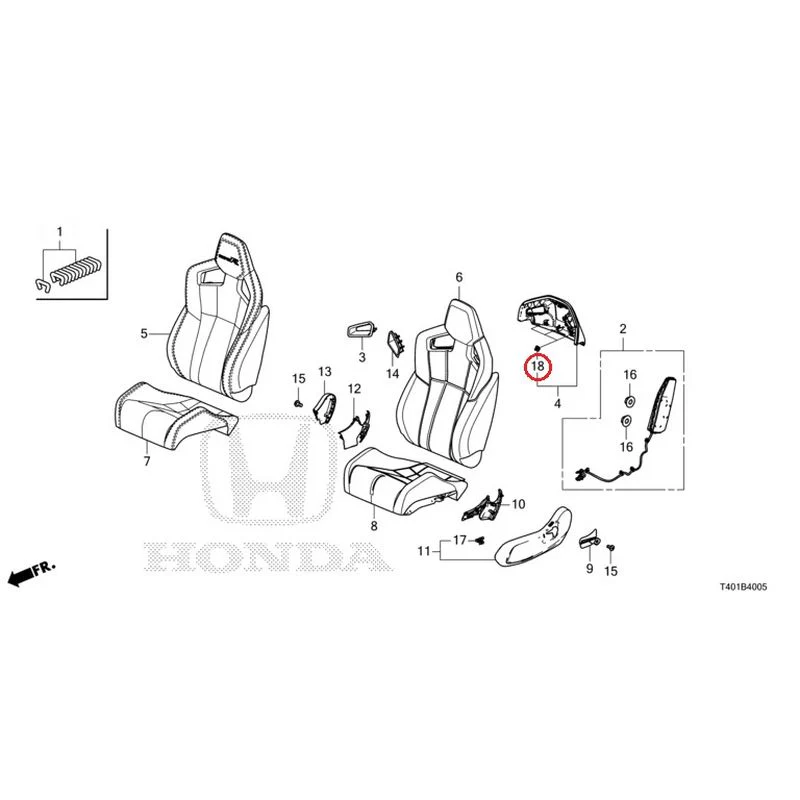 [NEW] JDM HONDA CIVIC FL5 2023 Front Seat (Passenger Side) (Type R) GENUINE OEM - Image 19