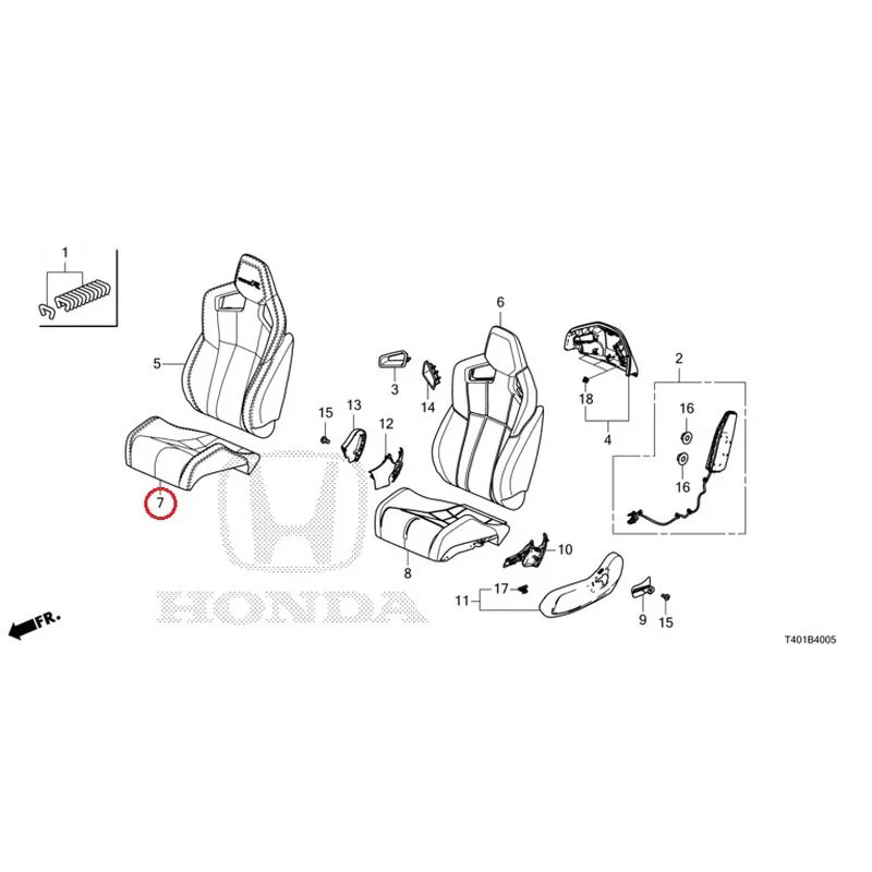 [NEW] JDM HONDA CIVIC FL5 2023 Front Seat (Passenger Side) (Type R) GENUINE OEM - Image 8