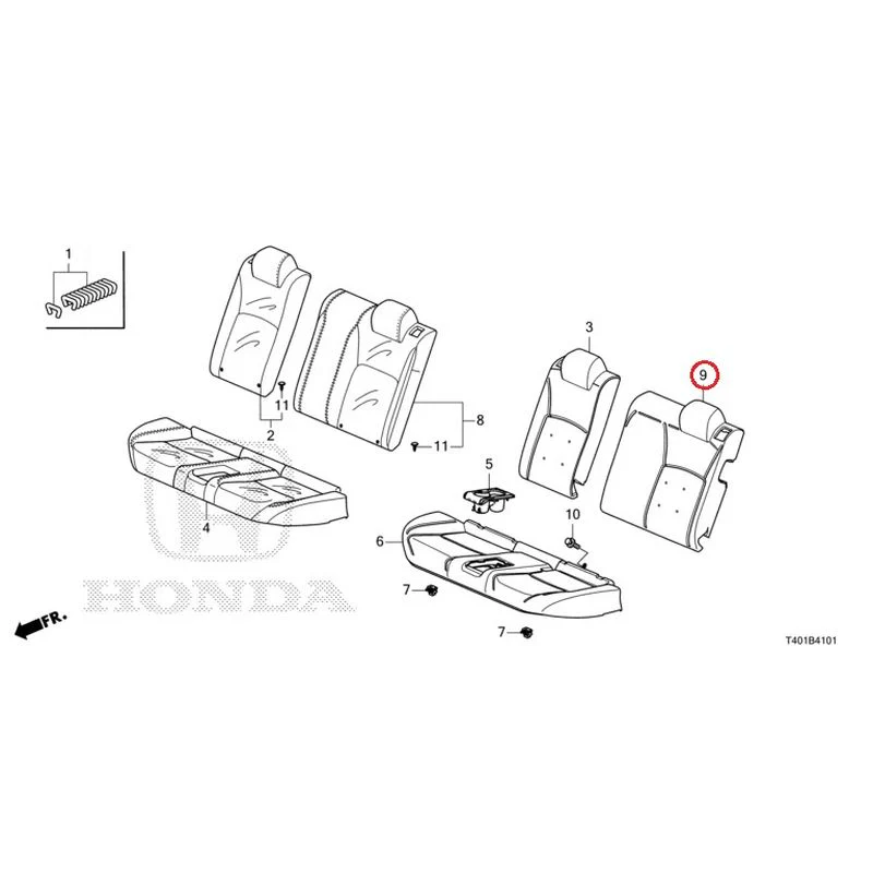 [NEW] JDM HONDA CIVIC FL5 2023 Rear Seat (Type R) GENUINE OEM - Image 10