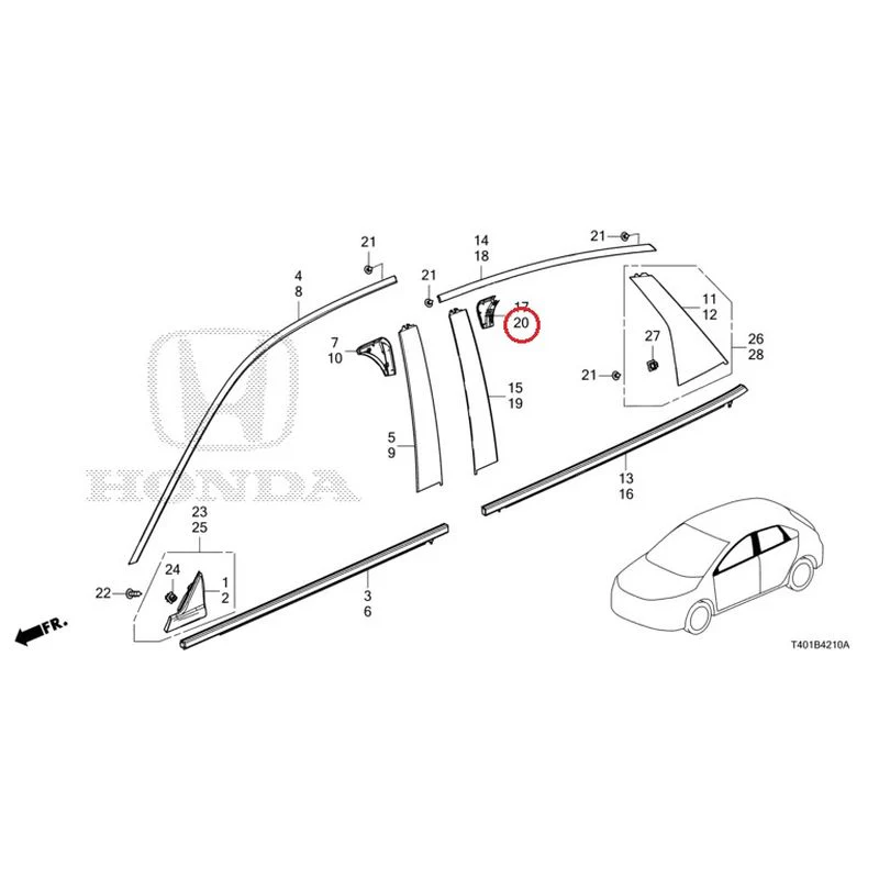 [NEW] JDM HONDA CIVIC FL5 2023 Molding GENUINE OEM - Image 16