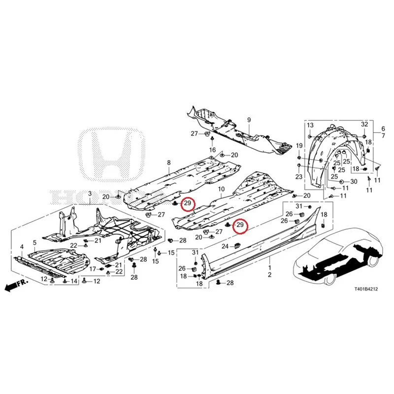 [NEW] JDM HONDA CIVIC FL5 2023 Side Sill Garnish/Under Cover (TYPE R) GENUINE OEM - Image 38