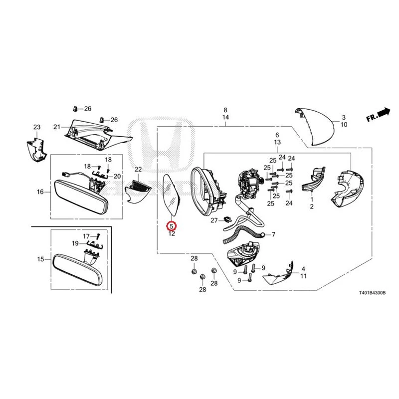 [NEW] JDM HONDA CIVIC FL5 2023 Mirrors GENUINE OEM - Image 6