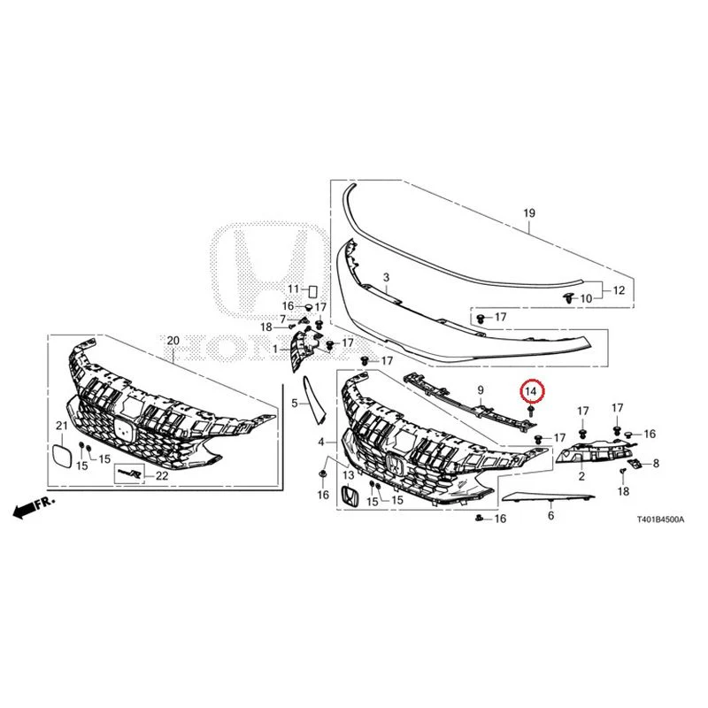 [NEW] JDM HONDA CIVIC FL5 2023 Front Grill GENUINE OEM - Image 10