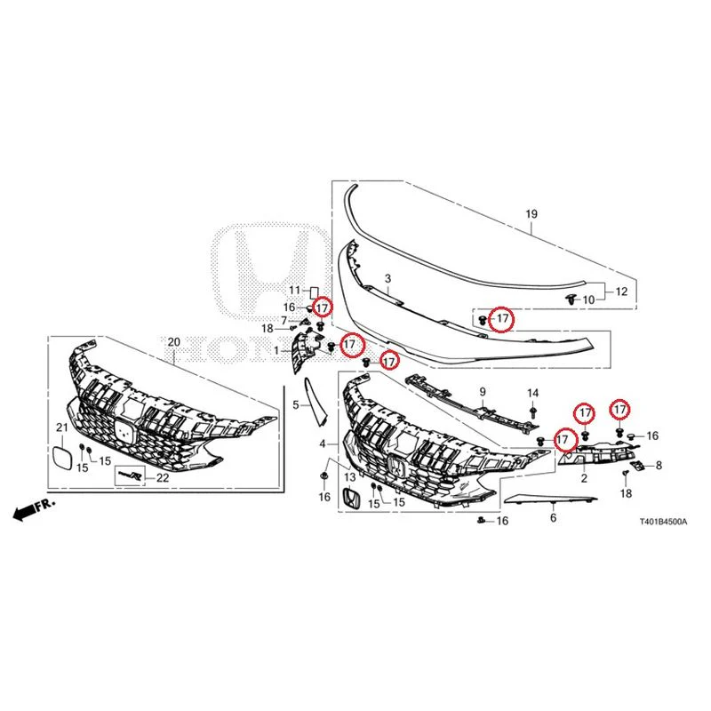 [NEW] JDM HONDA CIVIC FL5 2023 Front Grill GENUINE OEM - Image 13