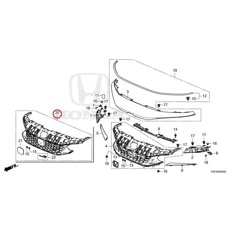 [NEW] JDM HONDA CIVIC FL5 2023 Front Grill GENUINE OEM - Image 20