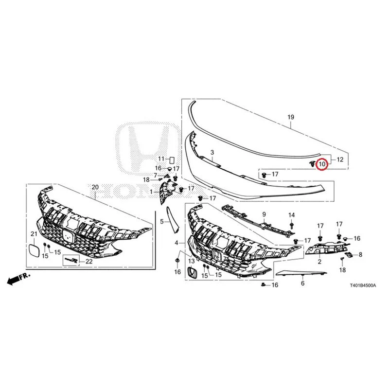 [NEW] JDM HONDA CIVIC FL5 2023 Front Grill GENUINE OEM - Image 7