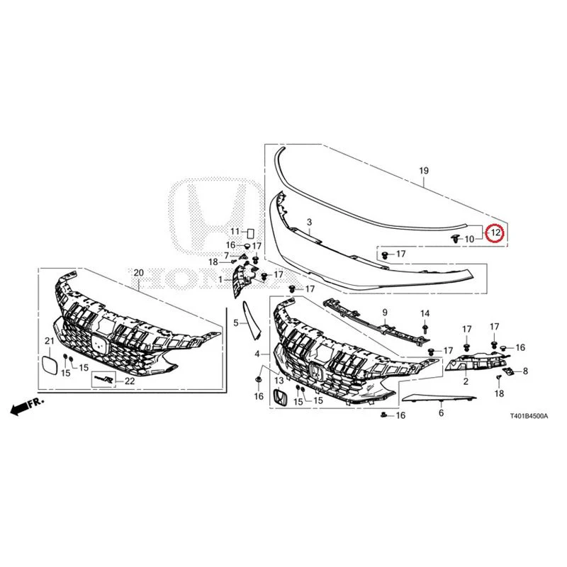 [NEW] JDM HONDA CIVIC FL5 2023 Front Grill GENUINE OEM - Image 9