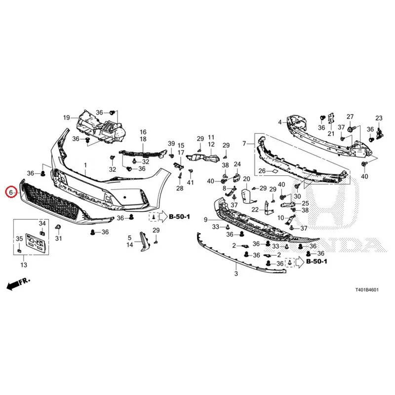 [NEW] JDM HONDA CIVIC FL5 2023 Front Bumper (Type R) GENUINE OEM - Image 11