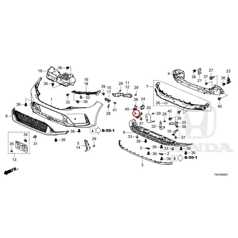 [NEW] JDM HONDA CIVIC FL5 2023 Front Bumper (Type R) GENUINE OEM - Image 13