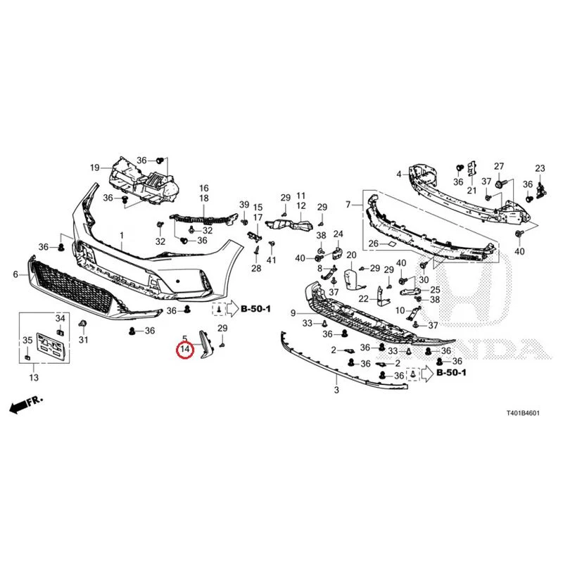[NEW] JDM HONDA CIVIC FL5 2023 Front Bumper (Type R) GENUINE OEM - Image 19