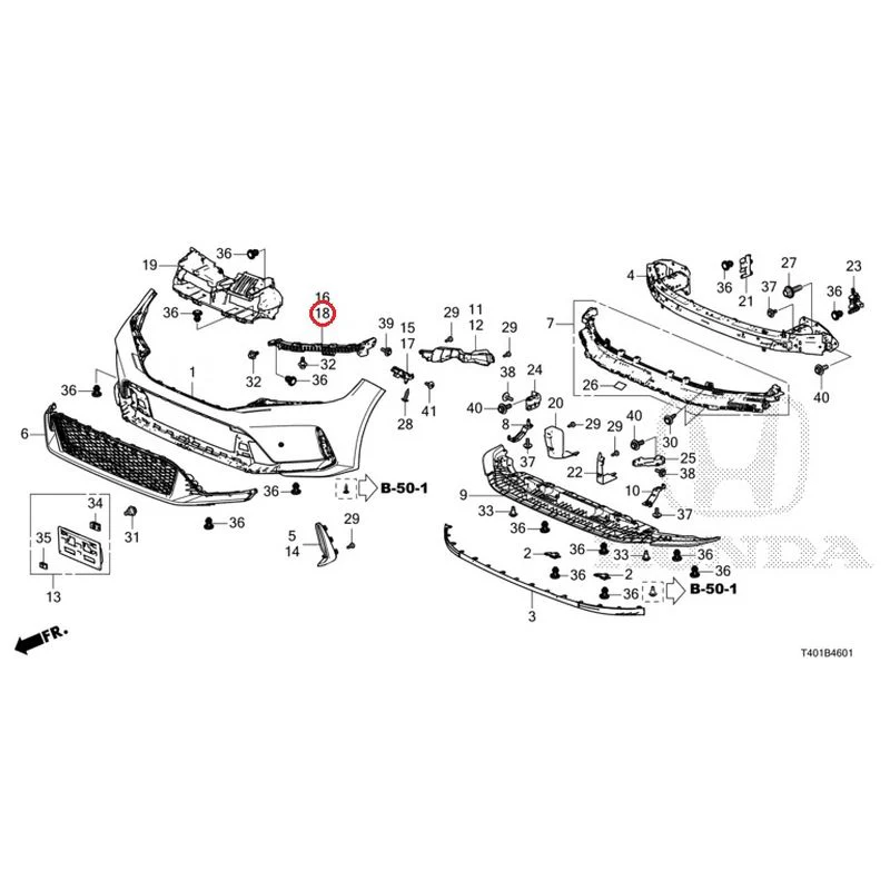 [NEW] JDM HONDA CIVIC FL5 2023 Front Bumper (Type R) GENUINE OEM - Image 23
