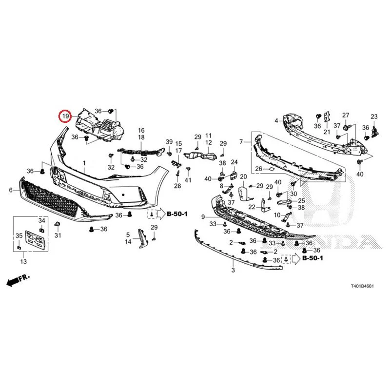 [NEW] JDM HONDA CIVIC FL5 2023 Front Bumper (Type R) GENUINE OEM - Image 24