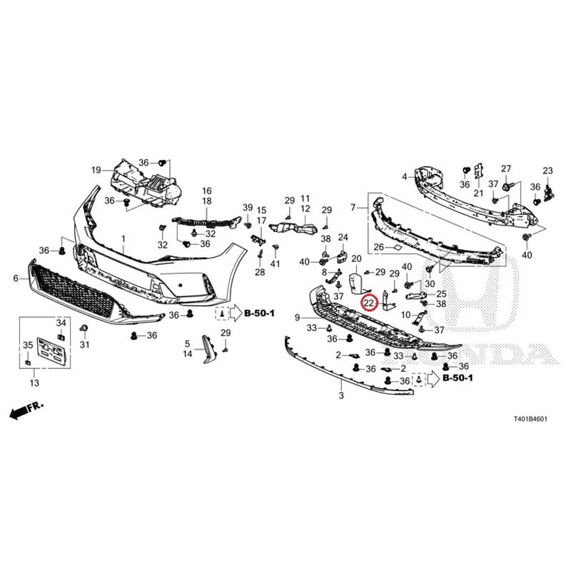 [NEW] JDM HONDA CIVIC FL5 2023 Front Bumper (Type R) GENUINE OEM - Image 27