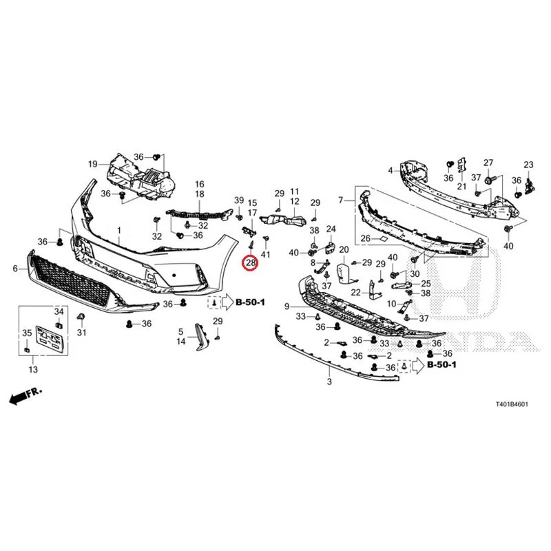 [NEW] JDM HONDA CIVIC FL5 2023 Front Bumper (Type R) GENUINE OEM - Image 33