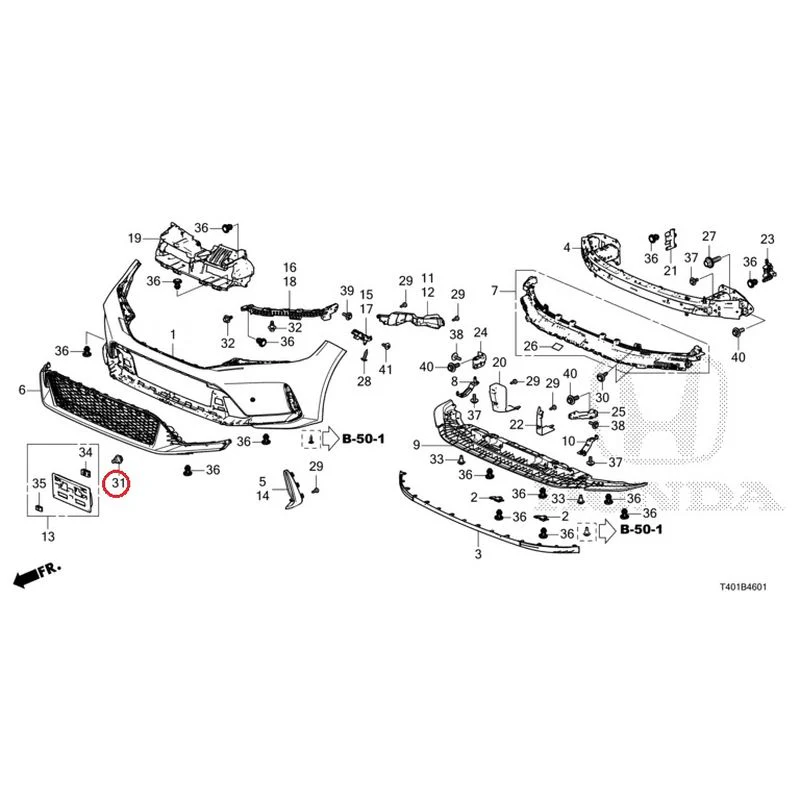 [NEW] JDM HONDA CIVIC FL5 2023 Front Bumper (Type R) GENUINE OEM - Image 36