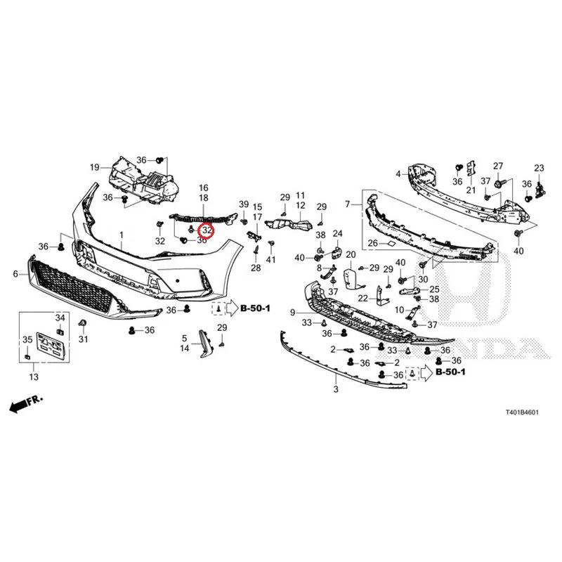[NEW] JDM HONDA CIVIC FL5 2023 Front Bumper (Type R) GENUINE OEM - Image 37