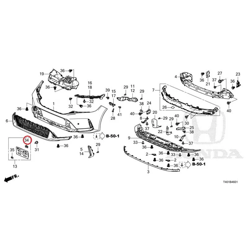 [NEW] JDM HONDA CIVIC FL5 2023 Front Bumper (Type R) GENUINE OEM - Image 39