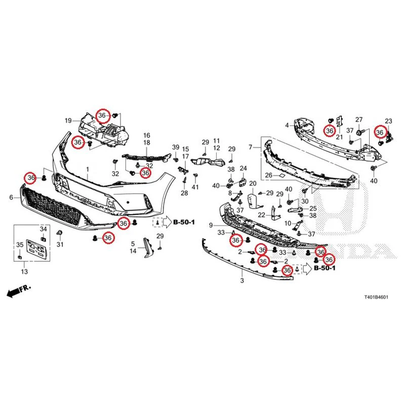 [NEW] JDM HONDA CIVIC FL5 2023 Front Bumper (Type R) GENUINE OEM - Image 41