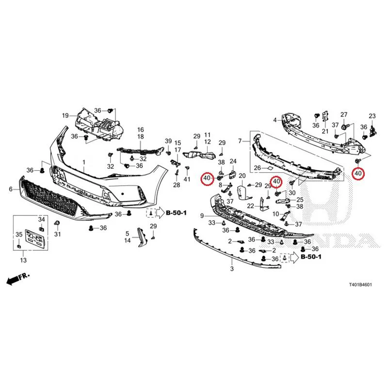 [NEW] JDM HONDA CIVIC FL5 2023 Front Bumper (Type R) GENUINE OEM - Image 45