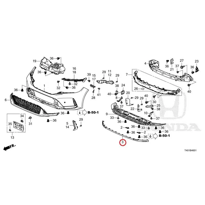 [NEW] JDM HONDA CIVIC FL5 2023 Front Bumper (Type R) GENUINE OEM - Image 8