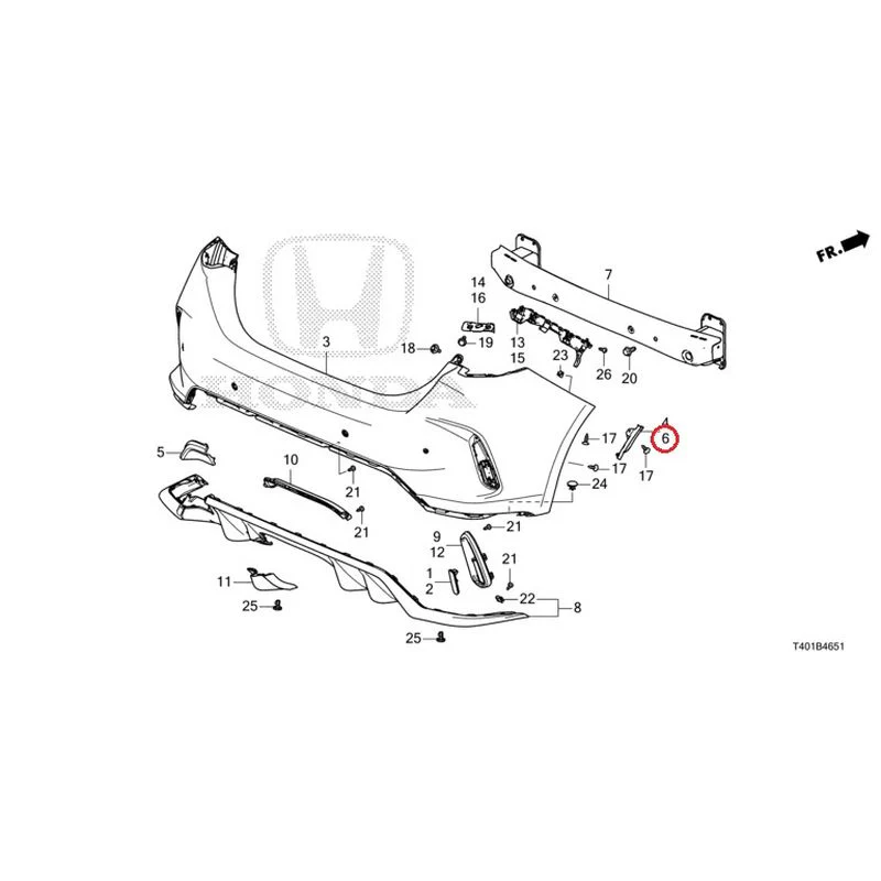 [NEW] JDM HONDA CIVIC FL5 2023 Rear Bumper (Type R) GENUINE OEM - Image 11