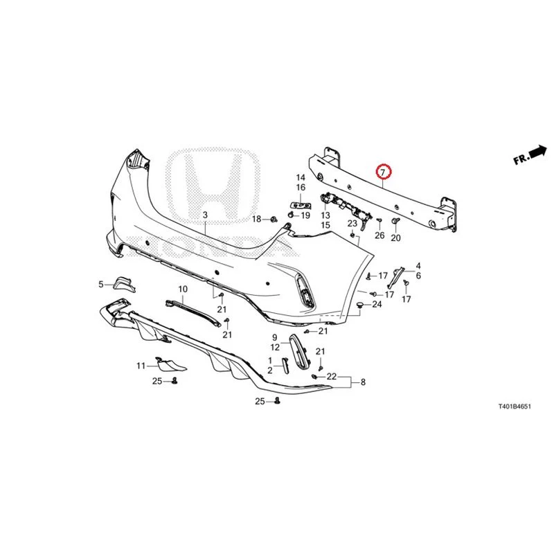 [NEW] JDM HONDA CIVIC FL5 2023 Rear Bumper (Type R) GENUINE OEM - Image 12