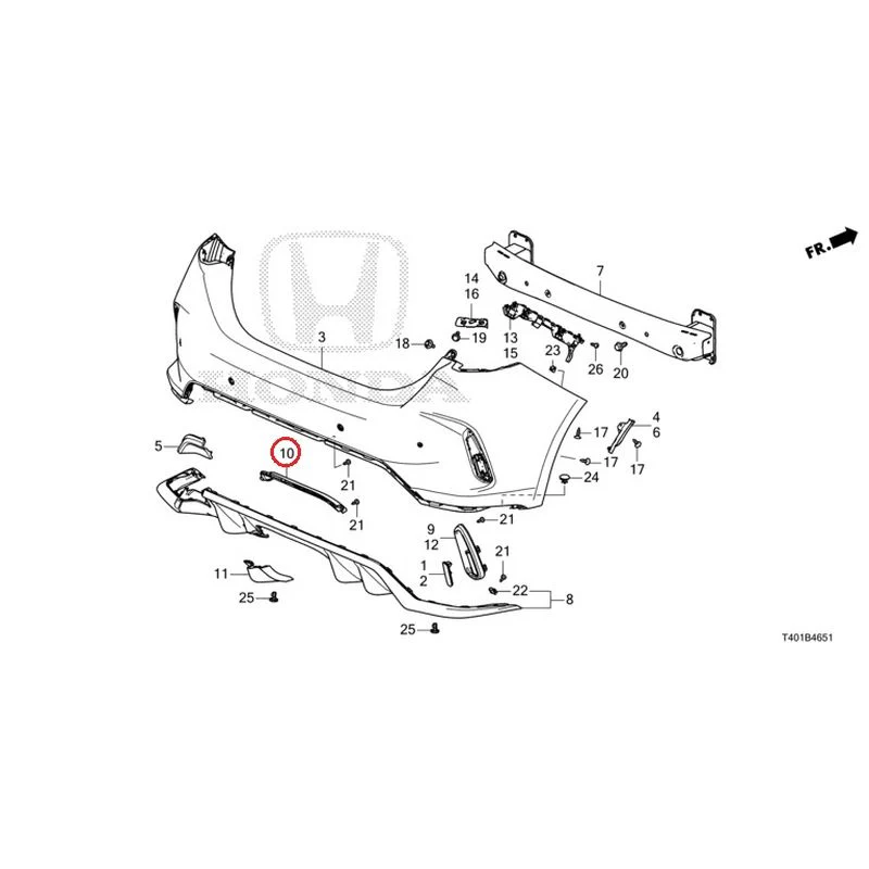 [NEW] JDM HONDA CIVIC FL5 2023 Rear Bumper (Type R) GENUINE OEM - Image 15