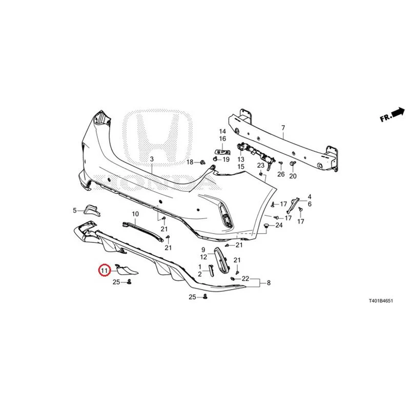 [NEW] JDM HONDA CIVIC FL5 2023 Rear Bumper (Type R) GENUINE OEM - Image 16