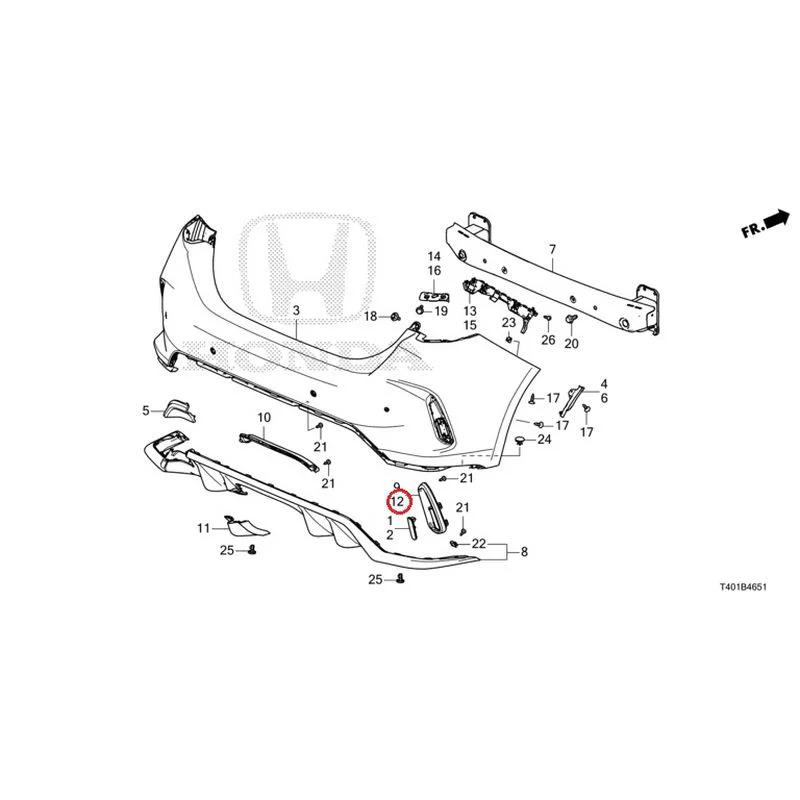 [NEW] JDM HONDA CIVIC FL5 2023 Rear Bumper (Type R) GENUINE OEM - Image 17