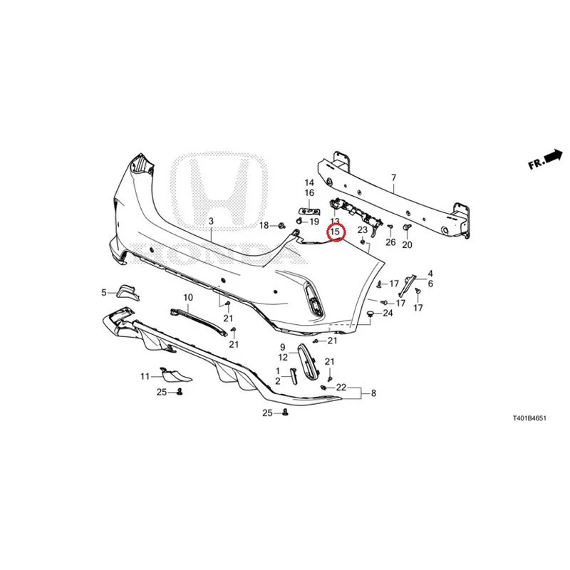 [NEW] JDM HONDA CIVIC FL5 2023 Rear Bumper (Type R) GENUINE OEM - Image 20