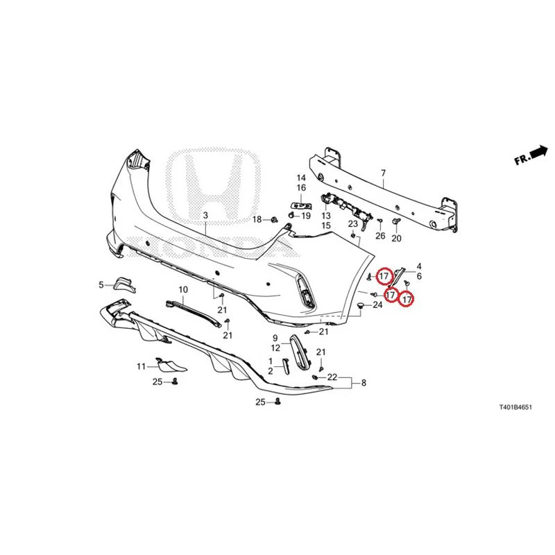 [NEW] JDM HONDA CIVIC FL5 2023 Rear Bumper (Type R) GENUINE OEM - Image 22