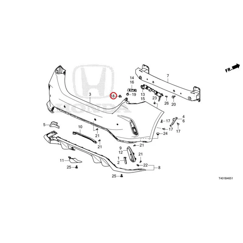 [NEW] JDM HONDA CIVIC FL5 2023 Rear Bumper (Type R) GENUINE OEM - Image 23
