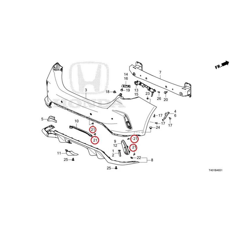 [NEW] JDM HONDA CIVIC FL5 2023 Rear Bumper (Type R) GENUINE OEM - Image 26
